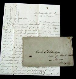 CIVIL War Georgia Confederate Surgeon Letter From Lee County Wife With Cover