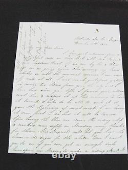 CIVIL War Georgia Confederate Surgeon Letter From Lee County Wife With Cover