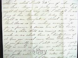 CIVIL War Georgia Confederate Surgeon Letter From Lee County Wife With Cover