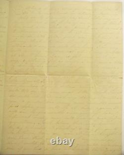 CIVIL War Georgia Confederate Surgeon Letter From Lee County Wife With Cover