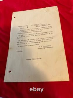 CIVIL War Grant Takes Command Mississippi 1863 War Dept Order Rosecrans Out 1847