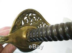 CIVIL War Import Early France French Officers Sword Wit No Scabbard Marked #l228