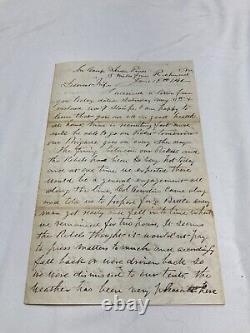 CIVIL War In Camp Seven Pines 5 Miles From Richmond Fire On Picket 1863 E26