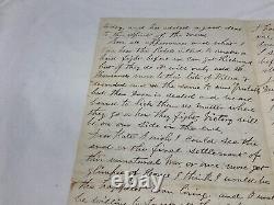 CIVIL War In Camp Seven Pines 5 Miles From Richmond Fire On Picket 1863 E26