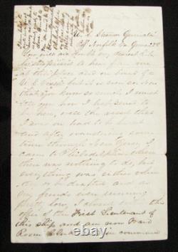CIVIL War Iowa Rebel Soldier Letter To His Wife- He Deserts & Joins The Us Navy