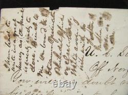 CIVIL War Iowa Rebel Soldier Letter To His Wife- He Deserts & Joins The Us Navy