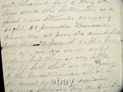CIVIL War Iowa Rebel Soldier Letter To His Wife- He Deserts & Joins The Us Navy