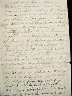 CIVIL War Iowa Rebel Soldier Letter To His Wife- He Deserts & Joins The Us Navy