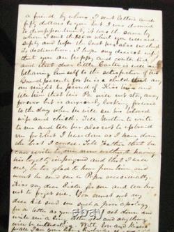 CIVIL War Iowa Rebel Soldier Letter To His Wife- He Deserts & Joins The Us Navy