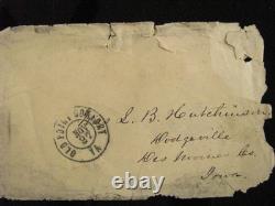 CIVIL War Iowa Rebel Soldier Letter To His Wife- He Deserts & Joins The Us Navy