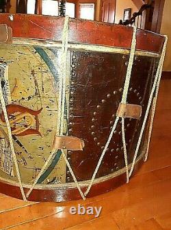CIVIL War Large Bass Drum Not Sword Made By George Kilbourn Numbered Ca 1861