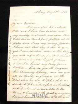 CIVIL War Letter Albany New York Troops Returning From Chancellorsville