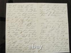 CIVIL War Letter Died At Andersonville Prison William Hutchinson 2nd Nyha