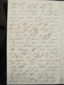 CIVIL War Letter Died At Andersonville Prison William Hutchinson 2nd Nyha