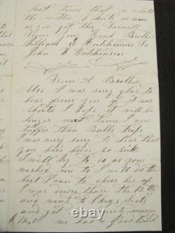 CIVIL War Letter Died At Andersonville Prison William Hutchinson 2nd Nyha
