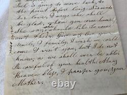 CIVIL War Letter Faulmonth Va April 1864 Hooker Command Of Large Army Battlee20