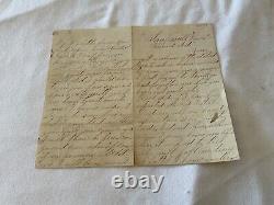 CIVIL War Letter Faulmonth Va April 1864 Hooker Command Of Large Army Battlee20