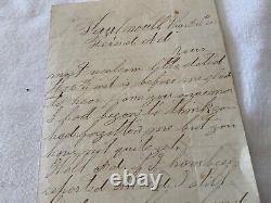 CIVIL War Letter Faulmonth Va April 1864 Hooker Command Of Large Army Battlee20