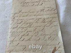 CIVIL War Letter Faulmonth Va April 1864 Hooker Command Of Large Army Battlee20