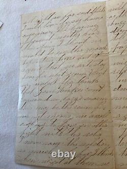 CIVIL War Letter Faulmonth Va April 1864 Hooker Command Of Large Army Battlee20