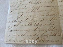 CIVIL War Letter Faulmonth Va April 1864 Hooker Command Of Large Army Battlee20