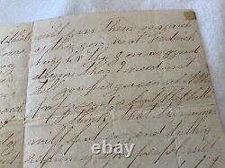 CIVIL War Letter Faulmonth Va April 1864 Hooker Command Of Large Army Battlee20