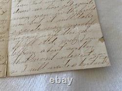 CIVIL War Letter Faulmonth Va April 1864 Hooker Command Of Large Army Battlee20