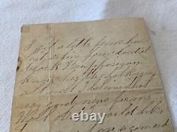 CIVIL War Letter Faulmonth Va April 1864 Hooker Command Of Large Army Battlee20
