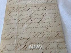 CIVIL War Letter Faulmonth Va April 1864 Hooker Command Of Large Army Battlee20