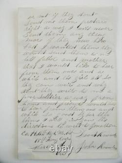 CIVIL War Letter From Wayland Michigan Brothers In The 19th Wisconsin Infantry