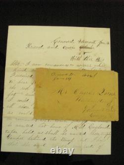 CIVIL War Letter Hung In Effigy To Vermont Brigade Soldier W Cover