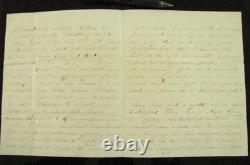 CIVIL War Letter Hung In Effigy To Vermont Brigade Soldier W Cover