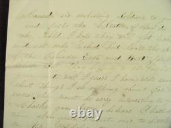 CIVIL War Letter Hung In Effigy To Vermont Brigade Soldier W Cover