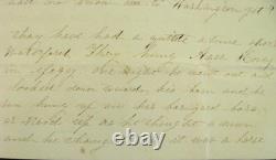 CIVIL War Letter Hung In Effigy To Vermont Brigade Soldier W Cover