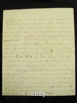 CIVIL War Letter Hung In Effigy To Vermont Brigade Soldier W Cover