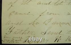 CIVIL War Letter Hung In Effigy To Vermont Brigade Soldier W Cover