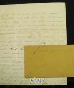 CIVIL War Letter Hung In Effigy To Vermont Brigade Soldier W Cover