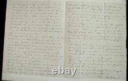 CIVIL War Letter Meeting The President, Cabinet And The Generals New Years 1863