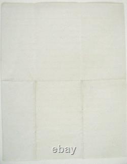 CIVIL War Letter Meeting The President, Cabinet And The Generals New Years 1863