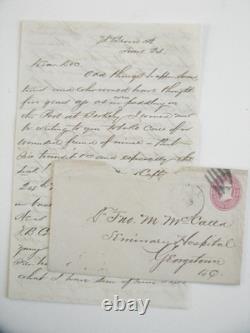 CIVIL War Letter Re 24th New York Cavalry Wounded Officer 1864