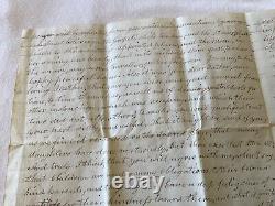 CIVIL War Letter Sensitive To His Wife June 1864 Quotes Doctor Issac Watts