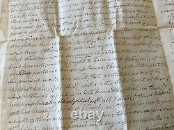 CIVIL War Letter Sensitive To His Wife June 1864 Quotes Doctor Issac Watts