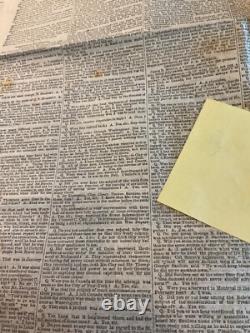 CIVIL War Lincoln Assassination Lot Of 3 Newspapers 1865 Conspirators Trial 1824