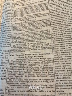 CIVIL War Lincoln Assassination Lot Of 3 Newspapers 1865 Conspirators Trial 1824