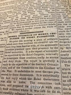 CIVIL War Lincoln Assassination Lot Of 3 Newspapers 1865 Conspirators Trial 1824