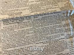 CIVIL War Lincoln Assassination Lot Of 3 Newspapers 1865 Conspirators Trial 1824