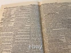 CIVIL War Lincoln Assassination Lot Of 3 Newspapers 1865 Conspirators Trial 1824
