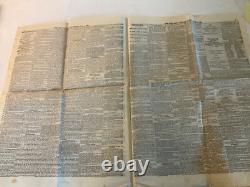 CIVIL War Lincoln Assassination Lot Of 3 Newspapers 1865 Conspirators Trial 1824