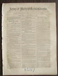 CIVIL War Lincoln Execution Of Rebel Prisoners Order Army & Navy News 1863