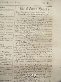 CIVIL War Lincoln Execution Of Rebel Prisoners Order Army & Navy News 1863